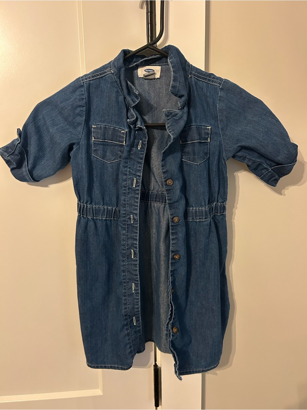 Old Navy Chambray Shirt Dress - Denim Blue